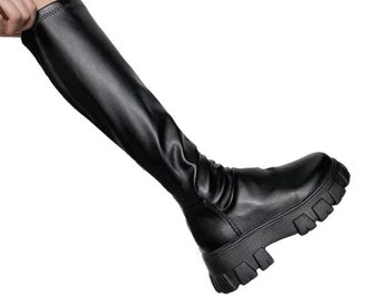 Platform Boots Etsy Platform Boots Etsy