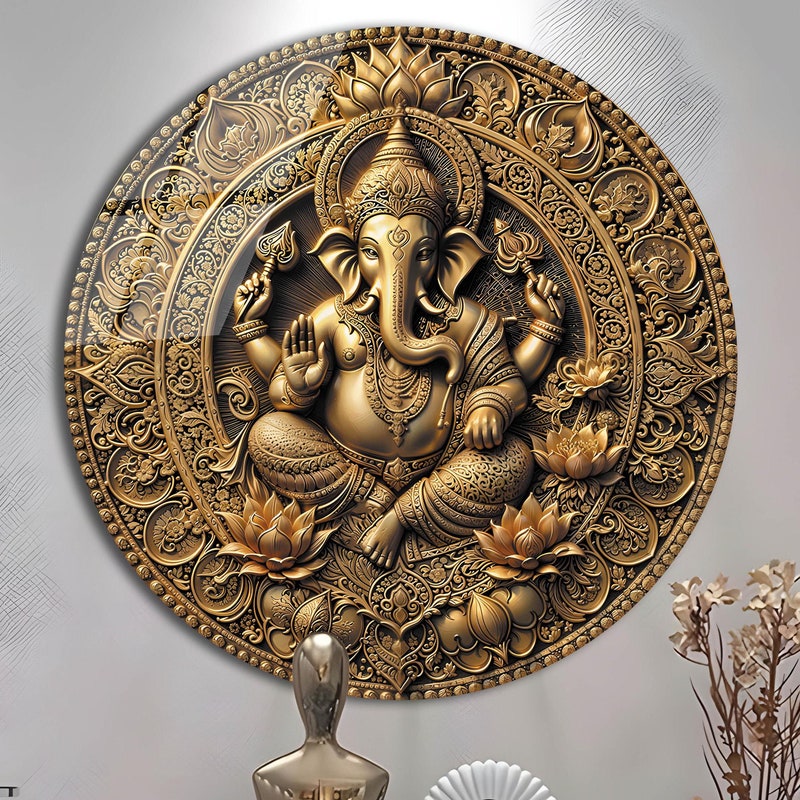 Glass Hindu Wall Art - Etsy Singapore