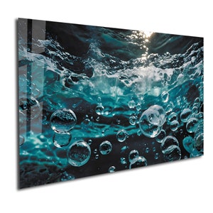 Ocean Tempered Glass Wall Art, Ocean Wall Glass Art, Tempered Large Glass Wall Art, Housewarming Gift, Ocean Wall Decor, Glass Arts Printing