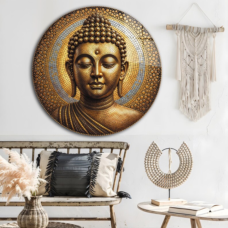 Tempered Glass Buddha Wall Art | Hindu Home Decor - Etsy