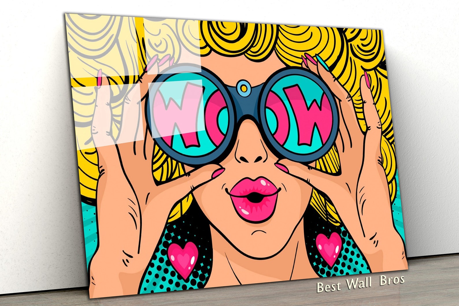 Pop Art Wall Art, Comic Pop Art, Woman WOW, Omg Shock Comic Style ...