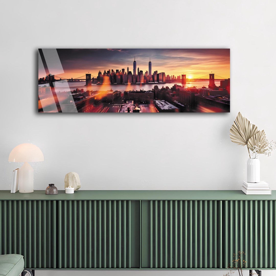 Deco Salon Ville Gratte-ciel Manhattan New York Moderne