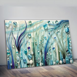 Modern glass wal art, Glass Summer flowers, Contemporary art, Glass panel, Tempered glass, office wall art, glass flowers, glass wall decor