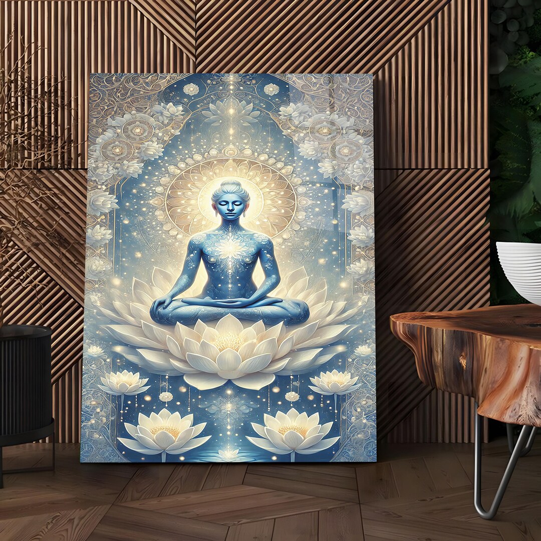 Tempered Glass Wall Art, Buddha Wall Art, Buddha Wall Decor,buddha Wall ...
