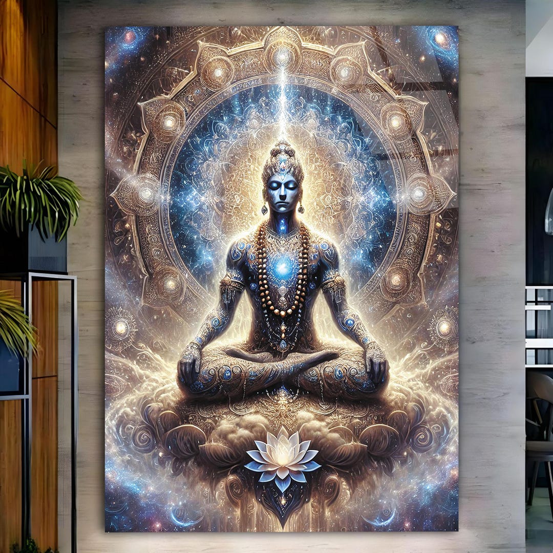 Lord Shiva Tempered Glass Wall Art, Hindu God Decor - Etsy