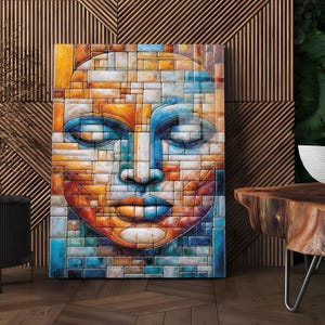 Pablo Picasso Inspired Wall Art, Tempered Glass Wall Art, Glass Printing, Large Glass Wall Art, Wall Hangings,Wall Art, Modern Stained Glass