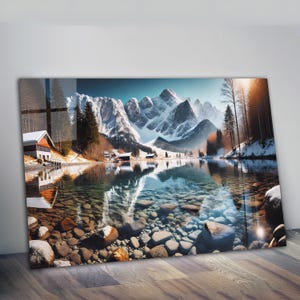 Waterfall Wall Art, Tempered Glass Wall Art, Glass Printing, Large Glass Wall Art, Modern Glass Art, Wall Hangings, Landscape Wall Art