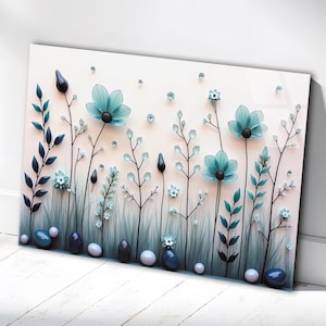 Modern glass wal art, Glass Summer flowers, Contemporary art, Glass panel, Tempered glass, office wall art, glass flowers, glass wall decor