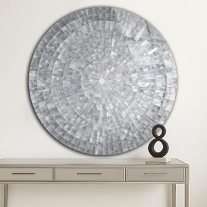 Tempered Glass Wall Art-Stained Look Round Wall Art Gift-Circle Wall Art-Tempered Glass Art-Glass Wall Decor-Abstract Glass Art-Round Decor