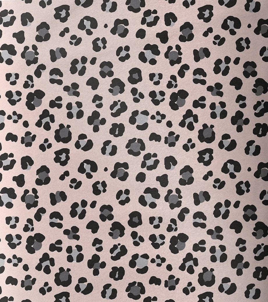 DIGITAL PRINT Leopard pink 100% cotton fabric sold per half | Etsy