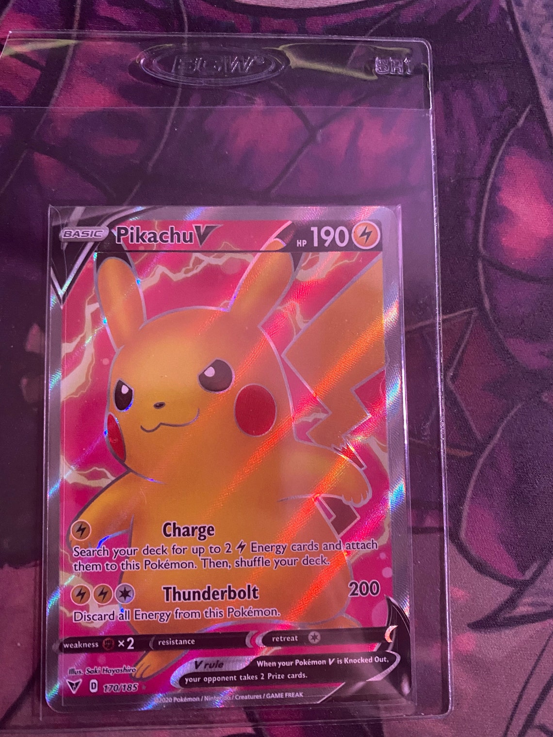 Pokemon Vivid Voltage Pikachu V Full Art 170/185 Ultra Rare | Etsy