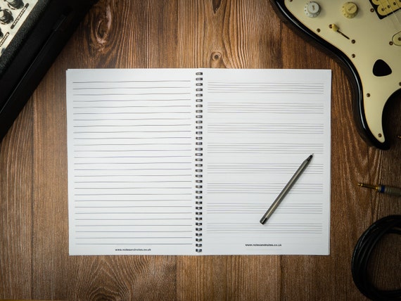 Buy Music Composition Notebook With Manuscript Paper and Lined Paper 8  Staves of Staff Paper A4 8.3 X 11.7 Inches Online in India - Etsy