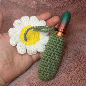 Gänseblümchen Keychain Lippenstift-Halter mit Clip