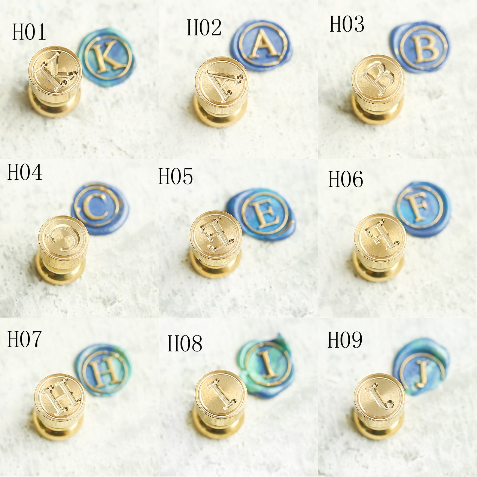 English letter sealembossed seal headinvitation seal Etsy