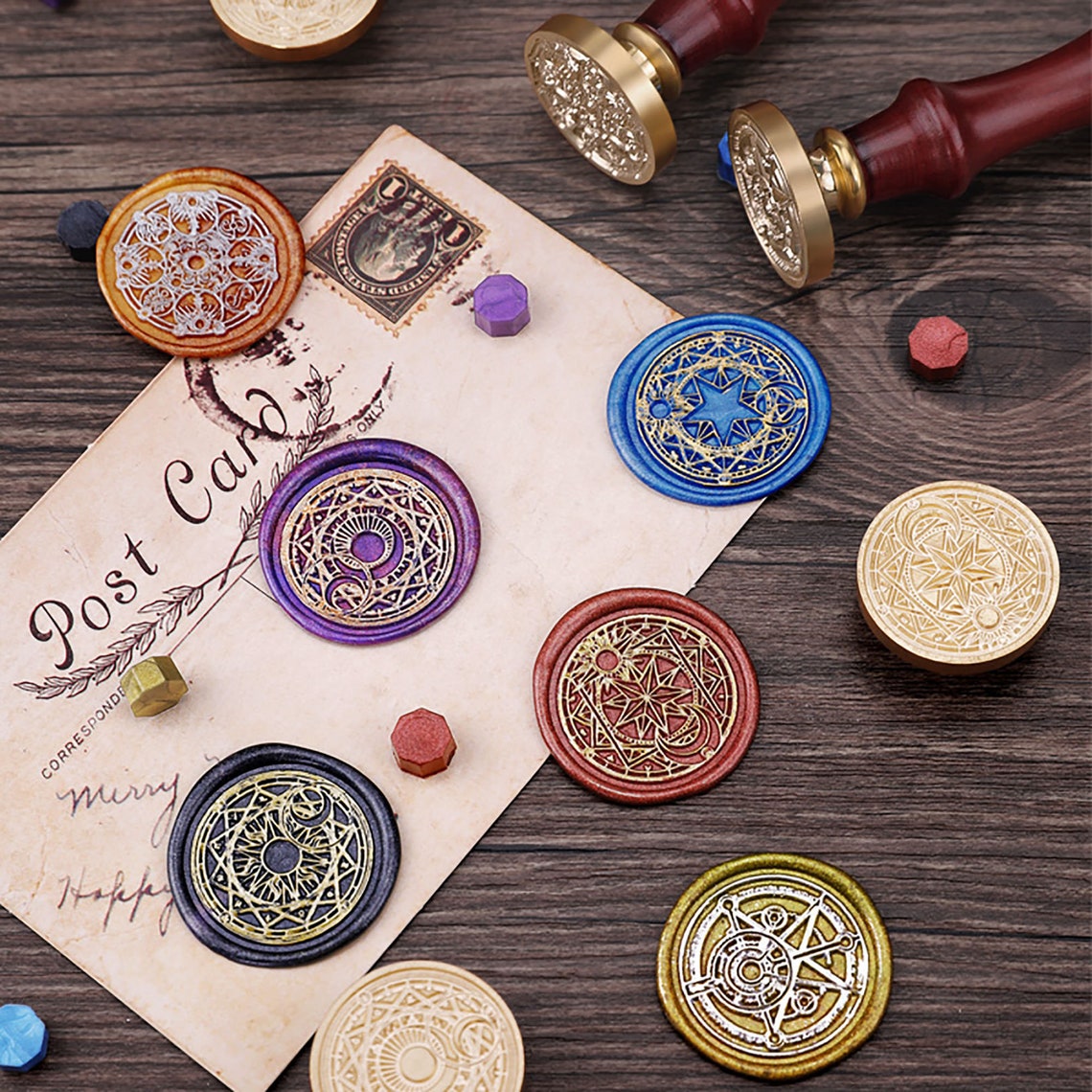 Harry Potter wax seal head magic circle wax seal head wax Etsy