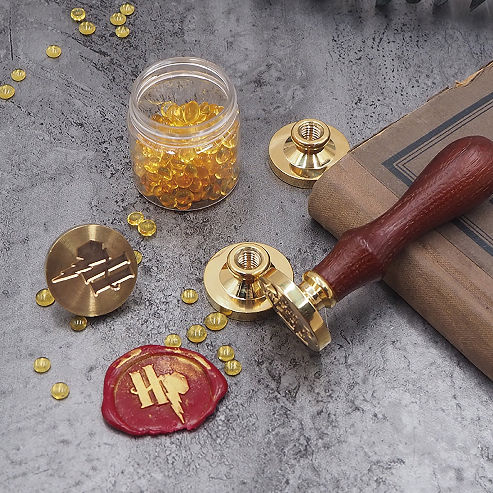 Harry Potter wax seal head Hogwarts wax seal invitation Etsy