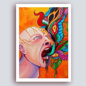 Poster &quot;Omnivore&quot; DIN A4 art print print poster print painting decoration wall decoration unique picture decoration art Mina Olen Art