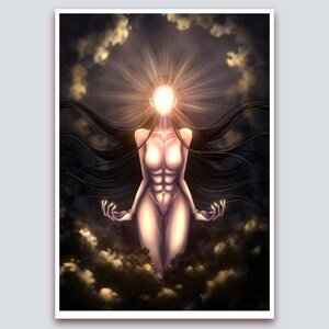 Poster &quot;Hermaphrodite&quot; DIN A2 art print print poster print painting decoration wall decoration unique picture decoration art Mina Olen Art