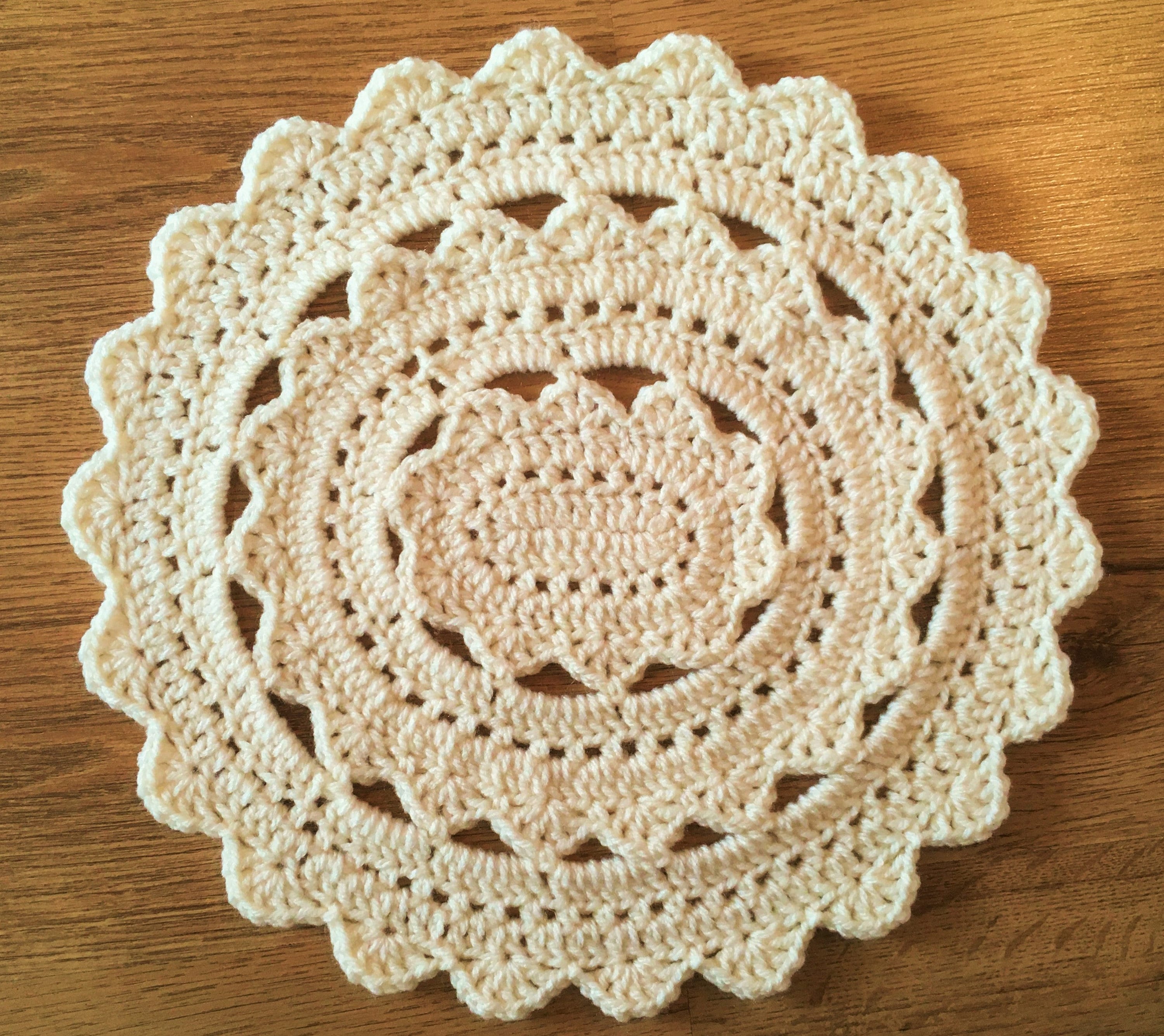 Oval Placemat Crochet Pattern/pdf Pattern With Step by Step Photo