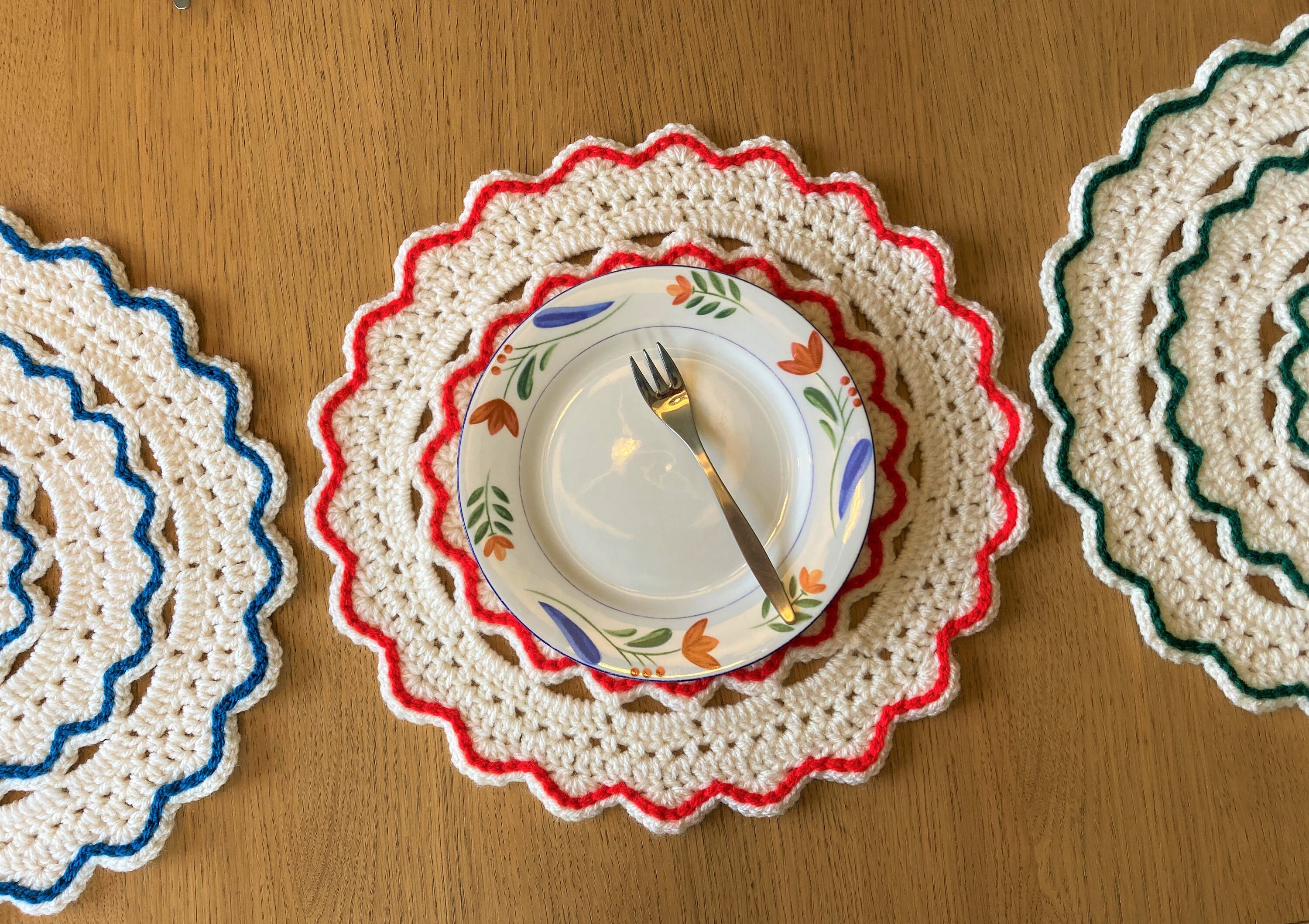 Oval Placemat Crochet Pattern/pdf Pattern With Step by Step Photo