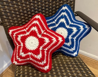 Star Pillow Crochet Pattern/Crochet Cushion Pattern For Home Décor/PDF File With Step By Step Photo Tutorial/Star Crochet Pillow Pattern