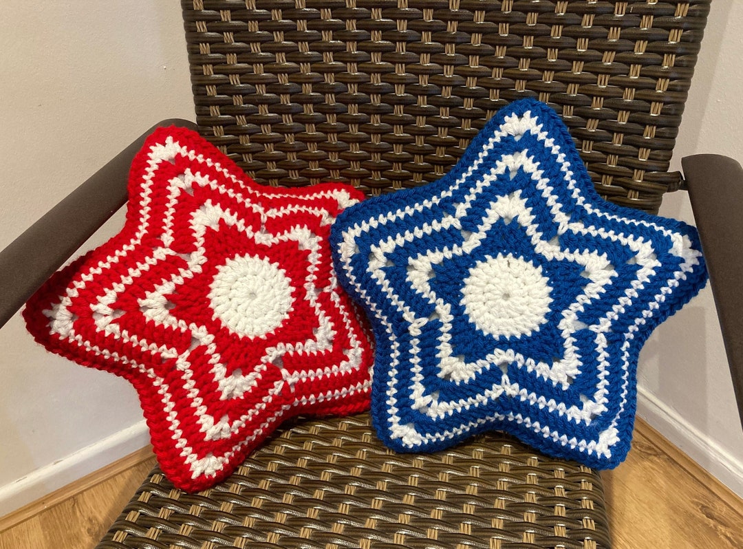 Star Cushion Crochet Pattern/crochet Pillow Pattern for Home Etsy