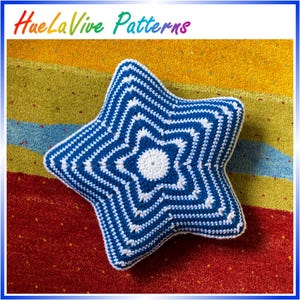 Large Star Pillow Crochet Pattern, Home Decor Cushion, Step-By-Step Photo Tutorial (PDF Download)