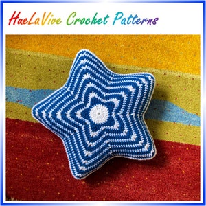 Large Star Pillow Crochet Pattern/Crochet Cushion Pattern For Home Décor/PDF File With Step By Step Photo Tutorial/Star Crochet Pillow