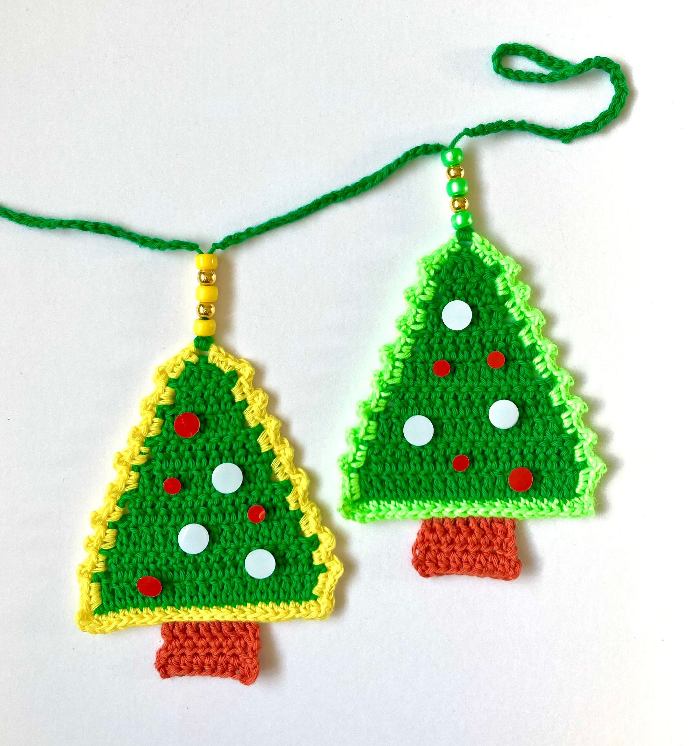 Christmas Tree Garland Crochet Pattern/pdf File With Step by Etsy UK