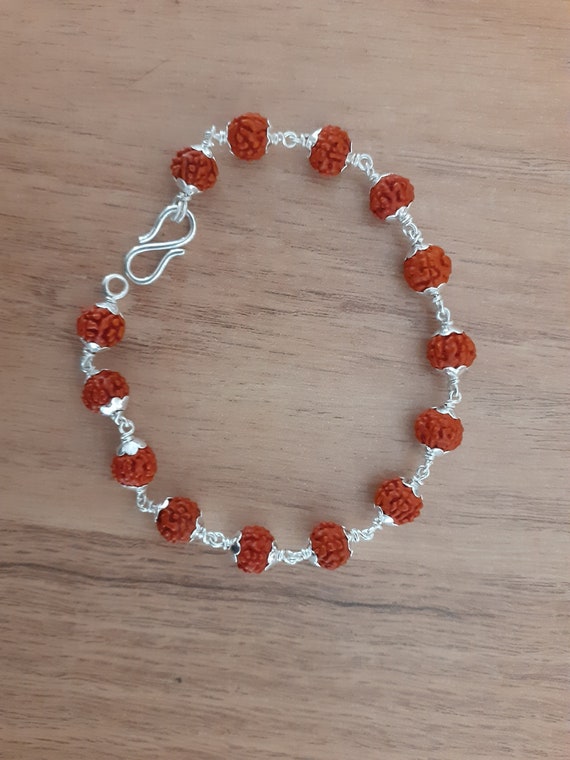 Rudraksha hand chain discount