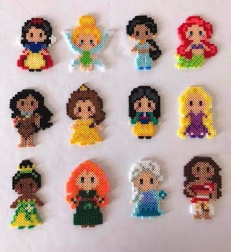 Perler Bead Princesses Etsy