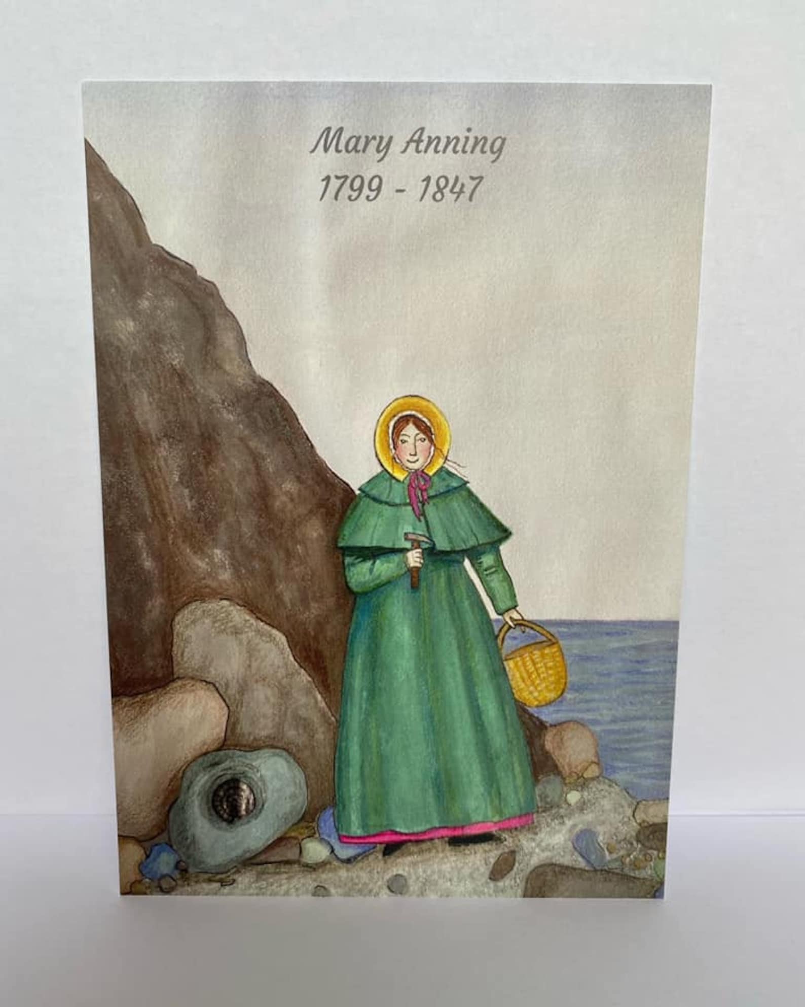 Mary Anning A6 Art Print Fossil Hunter Palaeontology - Etsy