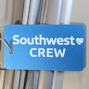 Southwest Crew Tag for Luggage, Flight Bag - Great Gift for Pilots, Cabin Crew!