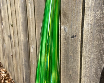 Glass garden art hand blown glass garden stakes