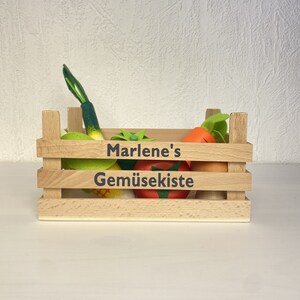 Gemüsekiste | Kaufladen | Holzspielzeug |  personalisierbares Geschenk