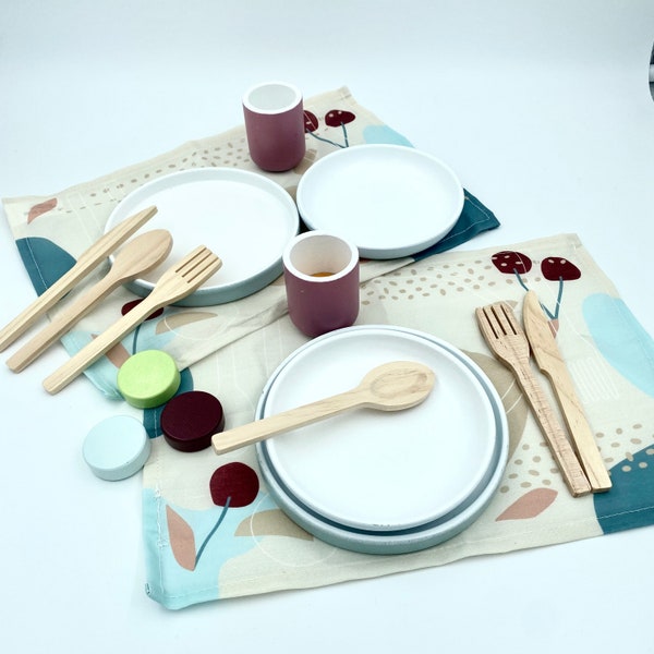 Crockery set children's kitchen | Placemats