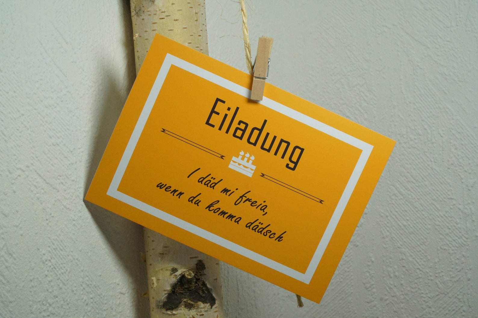 Einladungskarten Geburtstag Schwäbisch 5er Set Postkarte Etsy.de