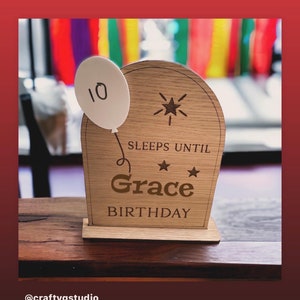 Slaapt tot it's my birthday afveegbare mdf-planken