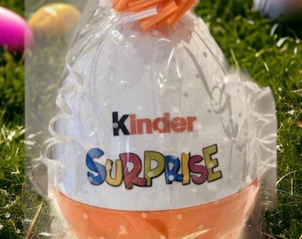 Kinder Suprise Giant  Gift Egg and matching 24oz cup Personalised /birthday Gift to Fill