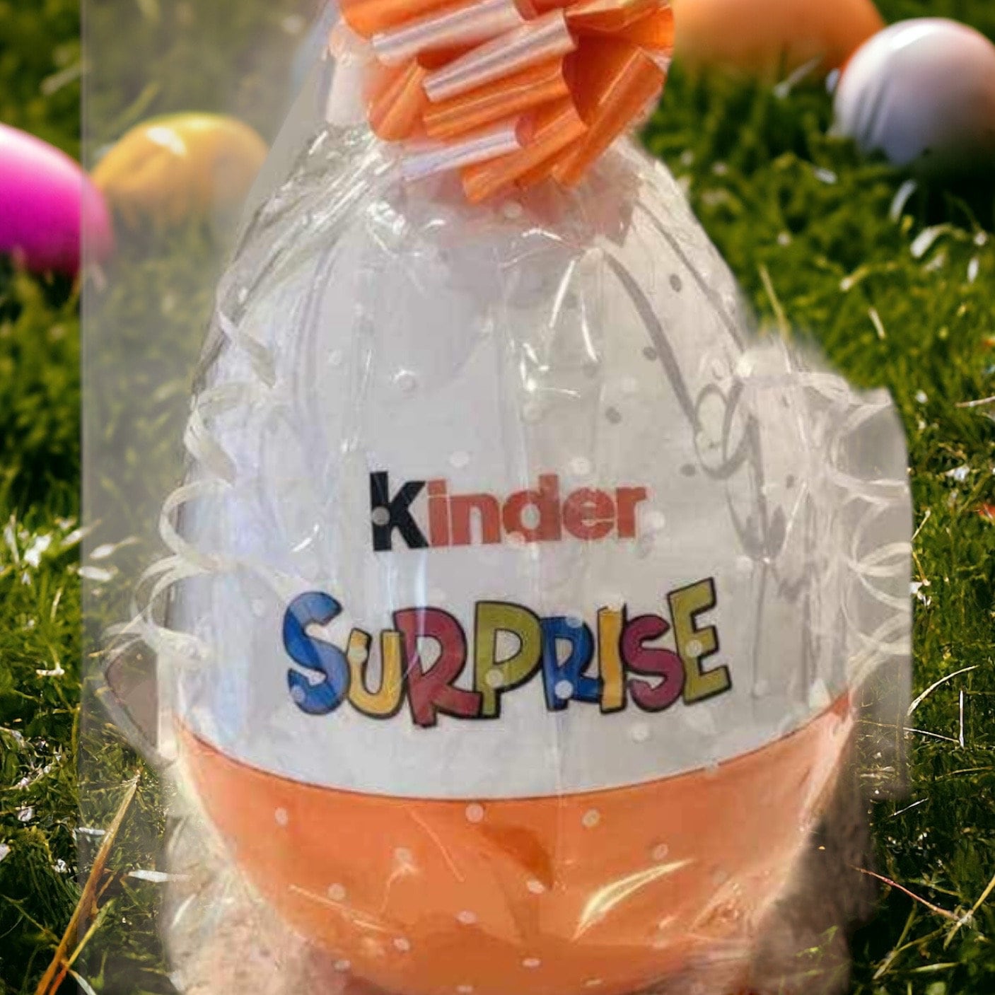 Kinder Suprise Giant  Gift Egg and matching 24oz cup Personalised /birthday Gift to Fill