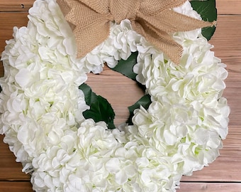 Mrs Hinch Inspired White Hydrangea Door wreath / door decor