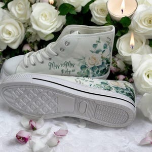 Bride High Top Trainers Personalised Trainers