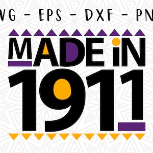 Made in 1911 Purple Gold November 17 Future Omega Thing Beta You Wouldn&#39;t Understand Theta Gamma Rho Phi Queen Kappa Sorority Svg Cricut