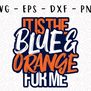 Blauw oranje For Me I Love svg sportfans honkbal basketbal voetbal sport team cheerleader university college American football png