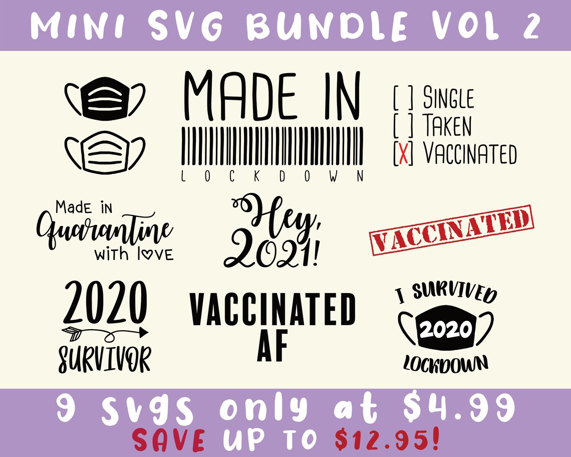 Download SVG Bundle Vol 2: SVG cute bundles made in lockdown 2020 | Etsy