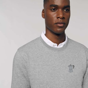Espresso maker | Embroidered organic cotton sweater