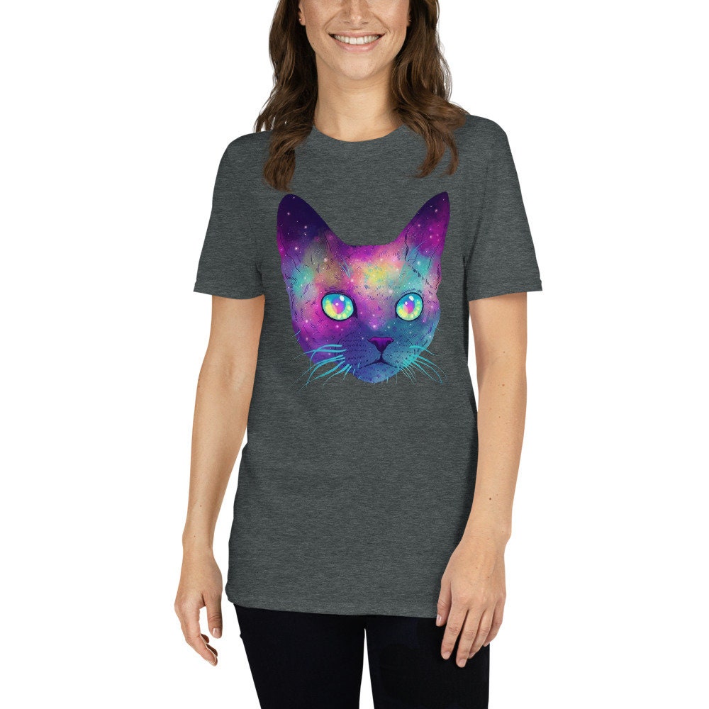 Psychedelic Cat Shirt Psytrance 