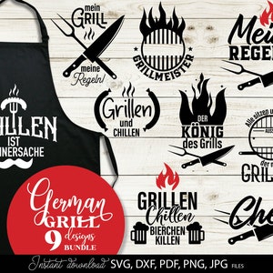 Papa allemand traceur fichier SVG PNG | Allemand Papa Grill spruche | Svg png | Fichier traceur de gril | Proverbes Grill et papa