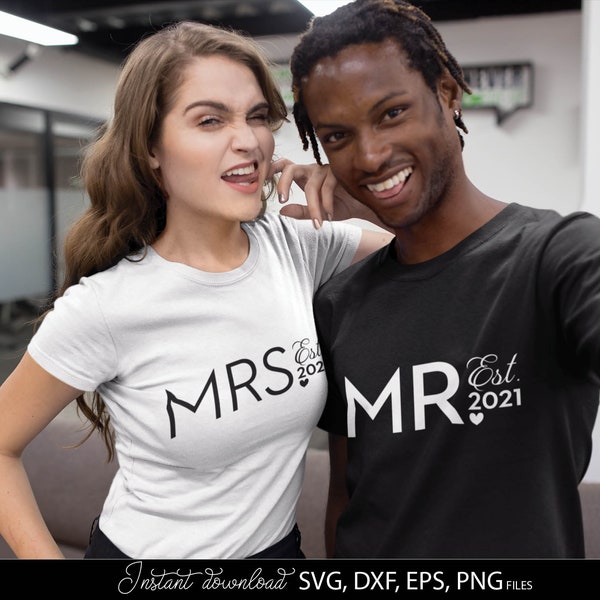 Mr and Mrs 2024 Svg Etsy