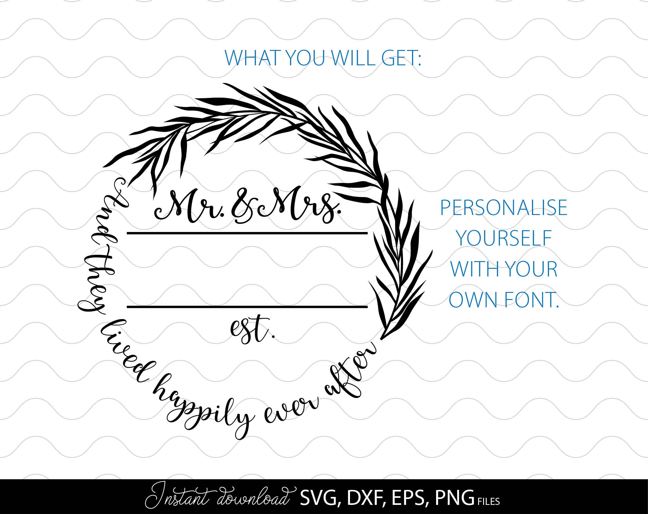 Mr and Mrs SVG Mr and Mrs Sign SVG Mr and Mrs Monogram SVG - Etsy